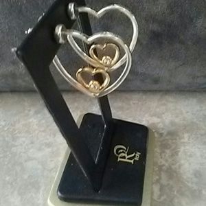 Brighton earrings with double hearts